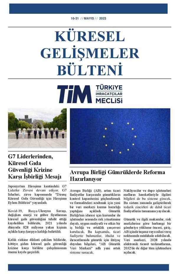 16-31 Mayıs 2023 Bülteni 